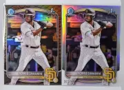 2025 Bowman Romeo Sanabria 1st Chrome Prospects Reptilian Refractor & Chrome #.