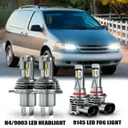 For Toyota Sienna 1998-03 faro LED 6000K luces altas / bajas + luces antiniebla (for: Toyota)