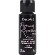 DecoArt Patent Leather Paint 2oz-Black DPL-01
