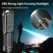 990000LM Rechargeable LED Flashlight Tactical Police Super Bright Torch Zoomable