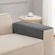 Meider Sofa Armrest Cover Couch Arm Cover Armchair Covers, 2pcs Anti-Slip Couch Arm Protectors Sofa Arm Covers (Dark Grey, 18x26x2pcs)