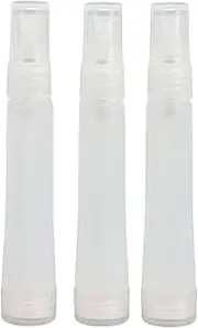 Clear Perfume Spray Bottle Portable 10ml 3 Pack Refillable Fine Mist Atomizer Transparent Travel Friendly