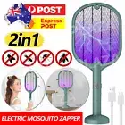Electric USB Rechargeable Racket Fly Swatter Mosquito Insect Killer Bug Zapper