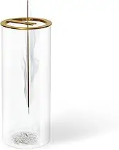 Incense Holder for Sticks, Glass Incense Stick Holder with Ash Catcher, Mess-Free Insence-Stick Holder for Home Decor, Incense Burner Holder for Meditation Spiritual SPA Yoga Room Decor and Eid Gifts