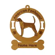 American Fox Hound Breed Ornament Personalized With Your Dog's Name 1244