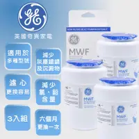 在飛比找momo購物網優惠-【GE 奇異】冰箱淨水濾心三支組(MWF)