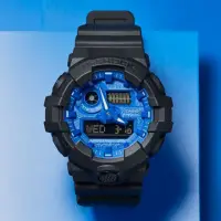 在飛比找momo購物網優惠-【CASIO 卡西歐】G-SHOCK 經典潮流 藍白變形蟲 