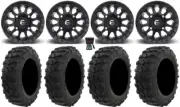 Fuel Vector MB 14" Wheels 26" Dual Threat Tires Polaris RZR XP 1000 / PRO XP
