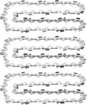 [Loggers Art Gens] R45 12 Inch Chainsaw Chain .043" Gauge 3/8" LP Pitch 45 Drive Links, fits for 90px045G DeWalt DCCS620 Ryobi RY40500 Black & Decker LCS1240B Worx WG380 Echo CS2511T Craftsman (3 Pack)