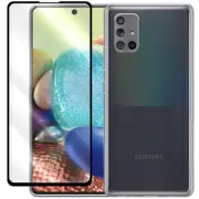 Tempered Glass Screen Protector&Case F Verizon Samsung Galaxy A71 5G UW SM-A716V