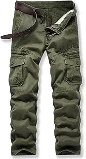 [HanzhuoLG] Men Overalls Cargo Military Tactical Outdoor Pants Army Running Casual Male Clothing Baggy Big Size Long Trousers For Men's Military green XS