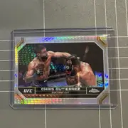 2024 TOPPS CHROME UFC - CHRIS GUTIERREZ #44 SILVER HYPER SP