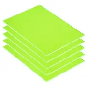 PMMA Acrylic Sheets Colored Transparent 12 x 8Inch Fluorescent Green 5 Pcs