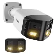 PANOOB 4K PoE Dual Lens Security Camera with Smart Dual Lights Full Color Nig...