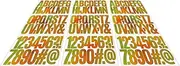 LIFKOME 9 Sheets Multi-Function Letters Stickers Decorative Letters Numbers Decals Adhesive Letter Stickers