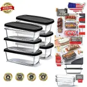 Borosilicate Glass Loaf Pans with Lids - 1.9Qt, Dishwasher & Microwave Safe