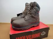 NEW MENS WOLVERINE NATION W10619 DURASHOCKS 8" WORK BOOTS SZ 8 M 600g INSULATION