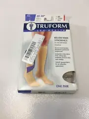 Trueform Leg Health Below Knee Compression Stocking 20-30 mmHg Biege XL NWT