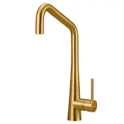 OLIVERI Essente 316 Stainless Steel Square Goose Neck Mixer - Brushed Gold SS31670-AU