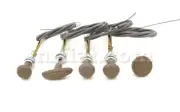 Topolino A/B/C Dashboard Control Cable Complete Dark Brown Set New