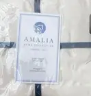 AMALIA HOME COLLECTION EURO SHAM RIVIERA 500TC CREAM JACQUARD COMBED COTTON $150