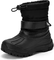 [Azooken] Children's Winter Shoes Boys Girls Warm Lined Winter Boots Snow Boots Outdoor Non-Slip Boots 28-40