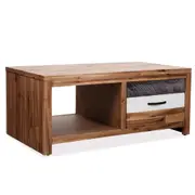 Coffee Table Solid Acacia Wood 90x50x37.5 cm vidaXL