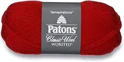[Patons] Classic Wool, Bright Red Yarn,