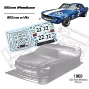 1/10 Onroad Rc Car Clear Body Shell For Traxxas 4tec Kyosho Fazer Sakura