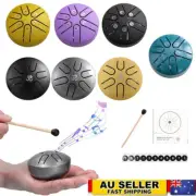 3 Inch 6 Tones Mini Steel Tongue Sound Healing Drum Kit with Mallets Gifts AUS