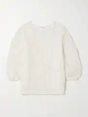 [BY MALENE BIRGER] BY MALENE BIRGER - Mikala Organic Linen-gauze Blouse - White - DK32 DK 32 White