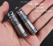 EDC Titanium Outdoor Camping mini edc LED Survival Flashlight Keychain