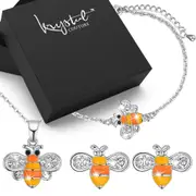 Bumblebee Crystal Jewellery Set