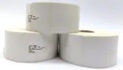 Zebra 2"x1.25" Polypro 4000D Direct Thermal Label 10028821 Genuine OEM -3 Rolls
