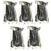 5 New Sealed Premium Stereo Earphone Packs Tangle-Free Cord 3.5mm Plugs