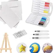 Creative Kids Magic Puffy Paint Kit, 3D Foam Texture Painting Paper & DIY Bubble Drawing Pens, Fun Art Supplies for Kids(Square)