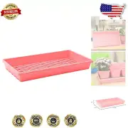 BPA Free Extra Thick Pink Seedling Trays - 10 Pack for Wheatgrass & Hydroponics