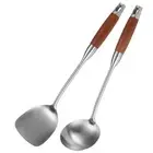 2X(Stainless Steel Spatula for Carbon Steel, Stainless Steel Wok Spatula2434