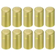 50Pcs PVC Heat Shrink Wine Bottle Caps, 1.2" Wine Shrink Wrap Sleeve Cap Gold