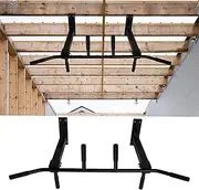 Ceiling Joist Mounted Pull-Up Bar - Multi-Grips Chin up Bar - Home Gym Training