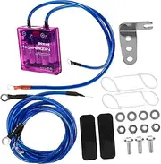 HEALLILY Electronic Voltage Regulator Digital Rectifier 3 Ground Cables Car Voltage Stabilizer Universal Rectifier Kit