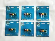 Set 6: Seasonal Specialties Electrics Replacement Pearl Bulbs Green Yellow Red