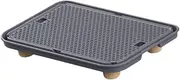 Dualoai Cat Litter Tray Mat for Easy Cleanup and Mess Management, Dark Gray