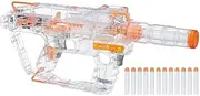 Nerf Modulus - Ghost Ops Evader - Customizable Motorised Blaster - Lights Up - inc 12 Elite Darts and Clip - Kids Toys and Outdoor Games - Ages 8+