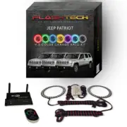 RGB Multi Color LED Halo kit with Wifi App for 2007-2010 Jeep Patriot Fog Lights (for: Jeep)