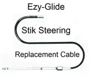 Ezy Glide Stik II RC-1350 13.5 Ft Stick Steering Replacement Cable Only