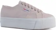 Superga 2790 Flatform Violet Light Ash Womens Canvas Trainers