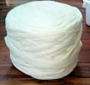 30 lb BULK Wholesale White Wool Roving, Bulk Wool Roving