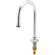 T&S Brass B-0546 10" H Swivel Deck Mount Gooseneck Spout - 2.2 GPM