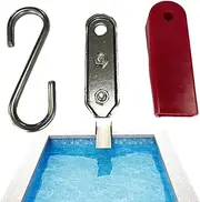 Pool Safety Hook | Stainless Steel Pool Hanger Safety Hooks,Sturdy Multifunctional Rack Hook for Float Rings, Pool Accessories for Enhancing Management